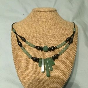 Handmade Green Adventurine Beaded Necklace artisan